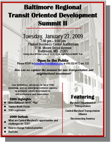 Transit Oriented Development Summit II - January 27, 2009